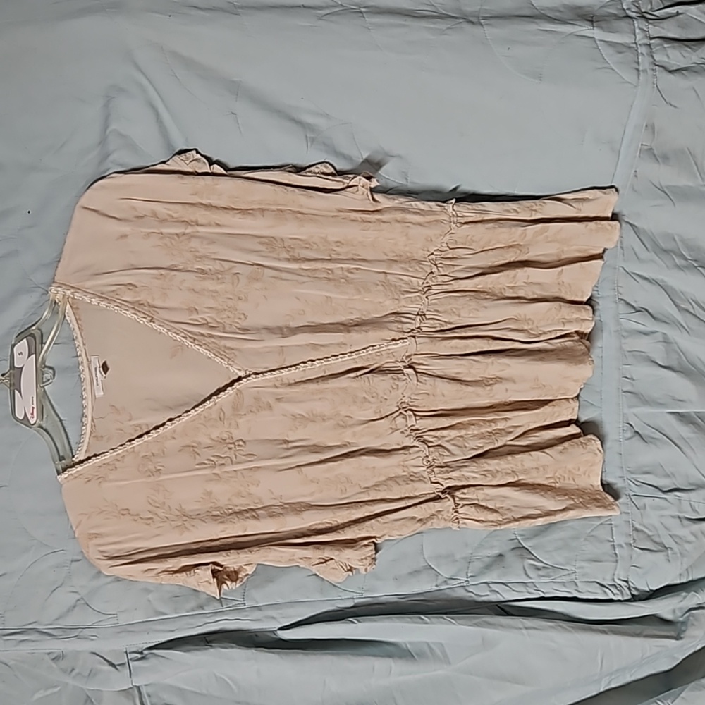 Floral jacquard peplum top